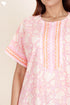 Bizzy Lizzy Zipper Kaftan In Floral Block Print